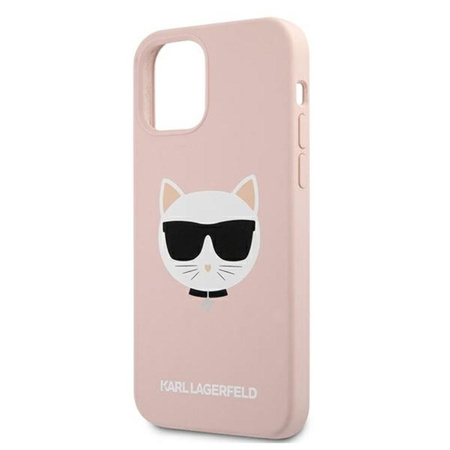 Karl Lagerfeld Choupette Head Silicone - Etui iPhone 12 Pro Max (różowy)