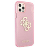 Guess Glitter 4G Big Logo - Etui iPhone 12 Pro Max (różowy)
