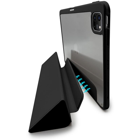 PURO Zeta Smart - Etui iPad Pro 12.9" (2022/2021/2020/2018) removable magnetic flap + uchwyt Apple Pencil (czarny)