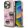 Karl Lagerfeld IML Multi K&C Head Pattern - Etui iPhone 16 Pro Max (różowy)