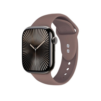 Crong Liquid - Pasek do Apple Watch 44/45/46/49 mm (brązowy)