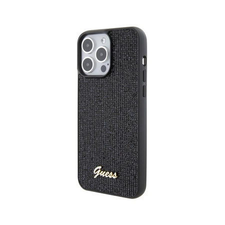 Guess Disco Metal Script - Etui iPhone 15 Pro Max (czarny)