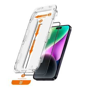 Crong EasyShield 2-Pack - Szkło hartowane iPhone 16e / iPhone 14 / iPhone 13 / iPhone 13 Pro (2 sztuki)