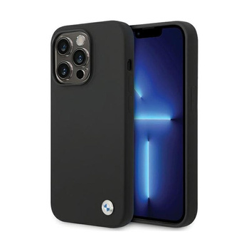 BMW Silicone Metal Logo - Etui iPhone 15 Pro (czarny)