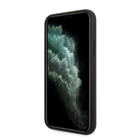 Guess Marble Glass Gold Glitter - Etui iPhone 11 Pro (biały)