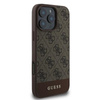 Guess 4G Bottom Stripe - Etui iPhone 16 Pro (brązowy)
