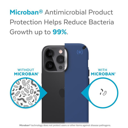 Speck Presidio2 Pro - Etui iPhone 13 Pro Max / iPhone 12 Pro Max z powłoką MICROBAN (Coastal Blue/Black/Storm Blue)