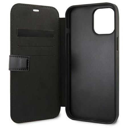 BMW Booktype M Carbon Stripe - Etui iPhone 13 (czarny)