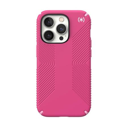 Speck Presidio2 Grip MagSafe - Antypoślizgowe etui iPhone 14 Pro (Digitalpink / Blossompink / White)