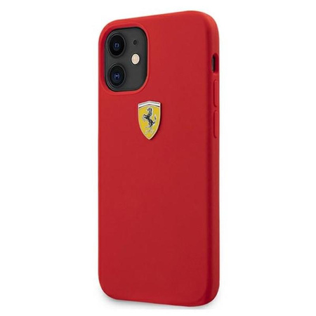 Ferrari On Track Silicone – Etui iPhone 12 mini (czerwony)