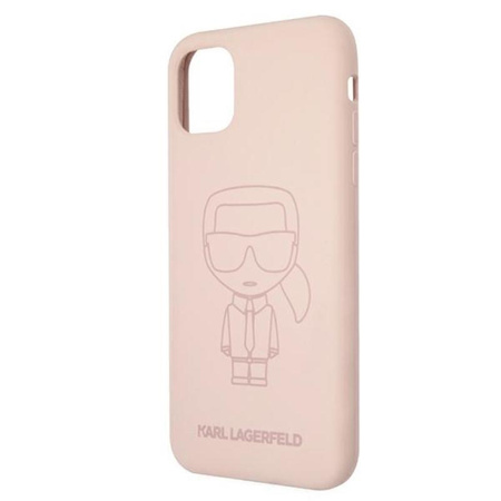 Karl Lagerfeld Silicone Ikonik Outline - Etui iPhone 11 (różowy)