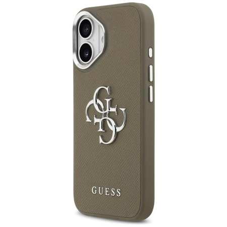 Guess Grained Big 4G Classic Logo - Etui iPhone 17 (brązowy)