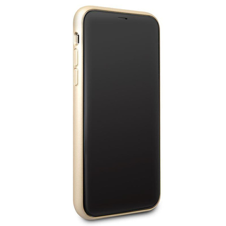 Guess Iridescent - Etui iPhone Xs / X (złoty)