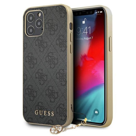 Guess 4G Charms Collection - Etui iPhone 12 Pro Max (szary)