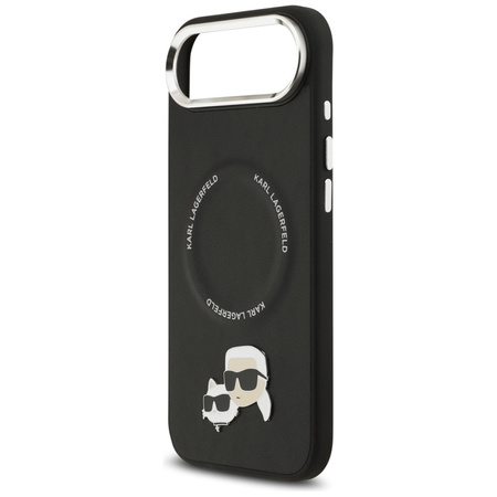 Karl Lagerfeld Karl & Choupette Pins MagSafe - Etui iPhone Air (czarny)