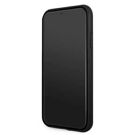 Guess Saffiano 4G Big Metal Logo - Etui iPhone 11 (czarny)
