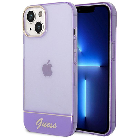 Guess Translucent - Etui iPhone 14 Plus (fioletowy)