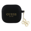 Guess Silicone 4G Charm - Etui AirPods 4 (czarny)