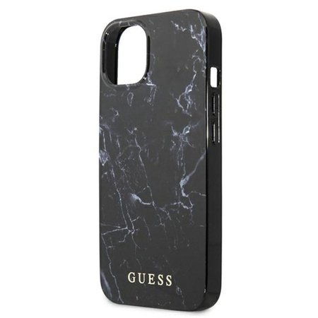 Guess Marble - Etui iPhone 13 (czarny)