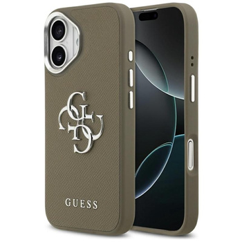 Guess Grained Big 4G Classic Logo - Etui iPhone 17 (brązowy)