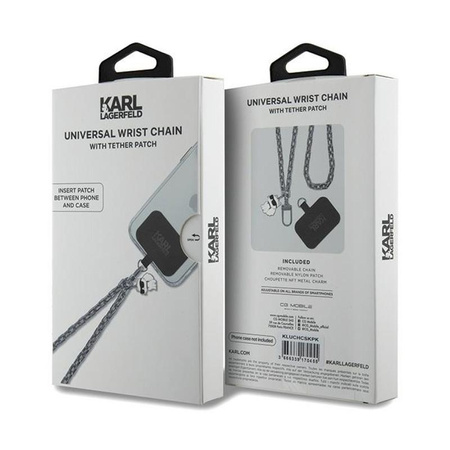 Karl Lagerfeld Universal Hand Strap Choupette – Smyczka / zawieszka do telefonu (srebrny)
