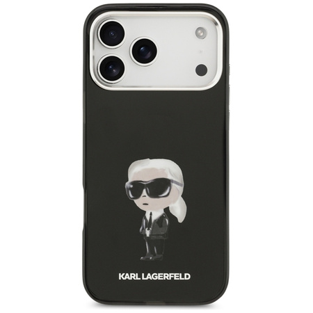 Karl Lagerfeld IML Aquarelle Karl & Logo MagSafe - Etui iPhone 17 Pro Max (czarny)