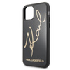 Karl Lagerfeld Double Layers Glitter Signature Case - Etui iPhone 11 (Black)