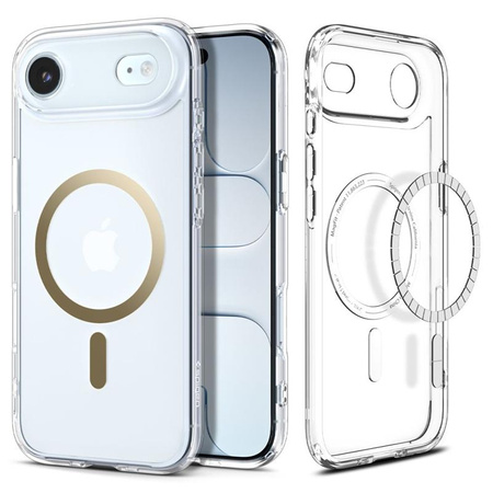 Spigen Ultra Hybrid Mag MagSafe - Etui do iPhone Air (Clear/Gold)