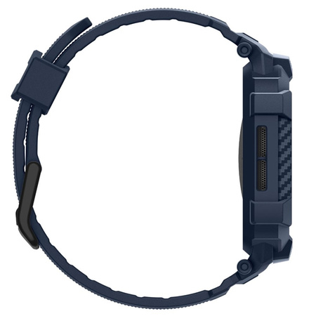 Spigen Rugged Armor Pro V2 – Pasek z obudową do Apple Watch 10 / 11 42 mm (Navy Blue)