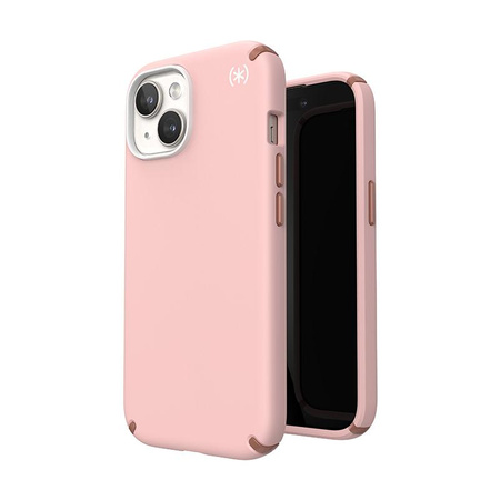 Speck Presidio2 Pro - Etui iPhone 15 (Dahlia Pink / Rose Copper / White)