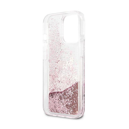 Karl Lagerfeld K-Peek A Boo - Etui iPhone 13 Pro Max (Glitter Pink Gold)