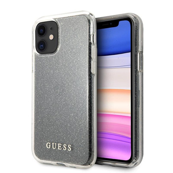 Guess Glitter Case - Etui iPhone 11 (Silver)