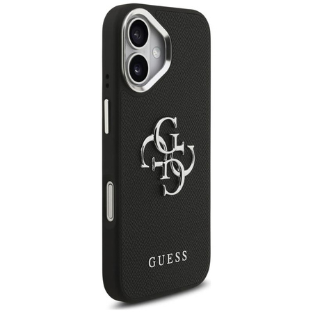 Guess Grained Big 4G Classic Logo - Etui iPhone 17 (czarny)