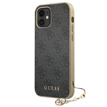 Guess 4G Charms Collection - Etui iPhone 12 mini (szary)