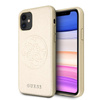 Guess Saffiano 4G Circle Logo - Etui iPhone 11 (złoty)