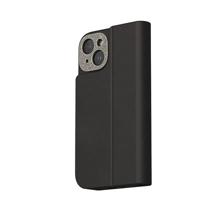 Moshi Overture MagSafe - Skórzane etui 3w1 z klapką iPhone 15 Plus (Midnight Black)