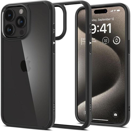 Spigen Ultra Hybrid - Etui do iPhone 15 Pro Max (Matte Black)