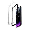 Crong Anti-Bacterial 3D Armour Glass - Szkło hartowane 9H na cały ekran iPhone 14 Pro Max + ramka instalacyjna
