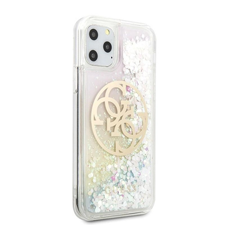 Guess Gradient Liquid Glitter Circle Logo - Etui iPhone 11 Pro Max