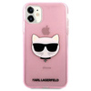Karl Lagerfeld Choupette Head Glitter - Etui iPhone 11 (różowy)