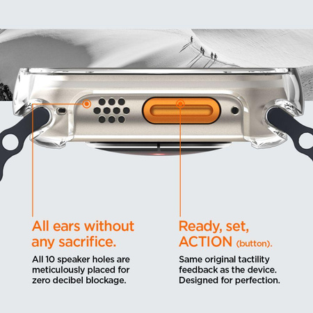 Spigen Ultra Hybrid – Obudowa do Apple Watch Ultra 49 mm (Przezroczysty)