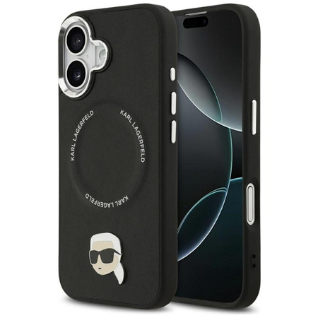 Karl Lagerfeld Karl Pin MagSafe - Etui iPhone 17 (czarny)
