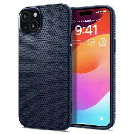 Spigen Liquid Air - Etui do iPhone 15 (Navy Blue)