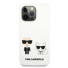 Karl Lagerfeld Silicone Karl & Choupette - Etui iPhone 13 Pro Max (biały)