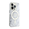 Guess Marble MagSafe - Etui iPhone 14 Pro Max (Biały)