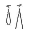 Moshi 2-in-1 Wrist & Body Strap with Adapter - Smycz ze skóry eco do telefonu (Midnight Gray)