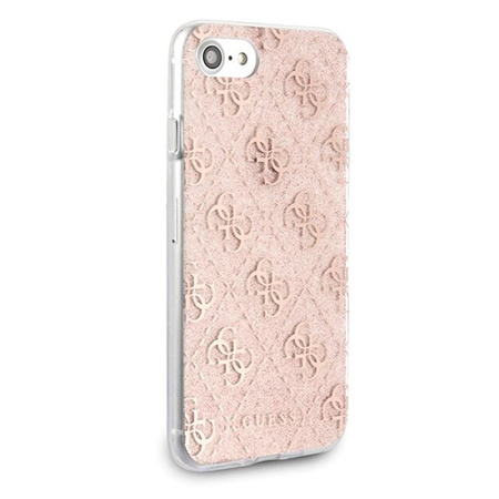 Guess 4G Glitter - Etui iPhone SE 2020 / 8 / 7 (Pink)