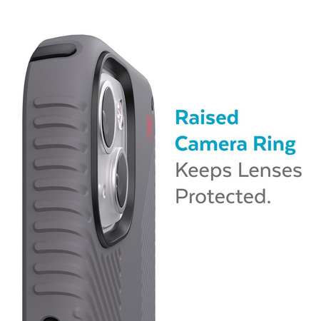 Speck Presidio2 Grip - Antypoślizgowe etui iPhone 13 (Graphite Grey/Black)