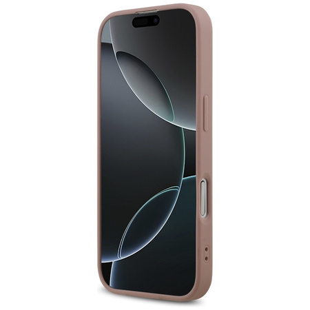 Guess Fixed Glitter Big 4G - Etui iPhone 17 (różowy)