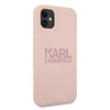 Karl Lagerfeld Silicone Stack Logo - Etui iPhone 11 (różowy)